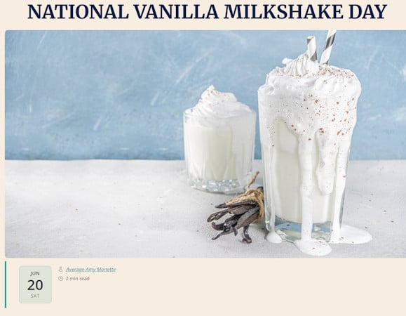Vanilla Milkshake