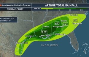 Arthur Forms in the Gulf: Torrential Rain and Flash Flooding Threaten the Southeast