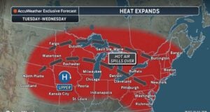 Dangerous Heat Shifts East While Record Temperatures Threaten the West