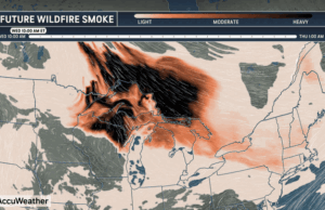 Wildfire Smoke Triggering ‘Dangerous’ and ‘Very Unhealthy’ Air Quality Across Great Lakes, Northeast