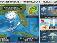 Florida Weather: Tropical Moisture and Rain Blanket the Sunshine State