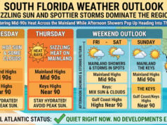 Sizzling Sun And Spottier Storms Dominate South Florida