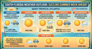 South Florida Sizzles as a Scorching Summer Week Lies Ahead