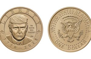 US Mint Unveils Commemorative $1 Coin Featuring President Donald Trump’s Likeness