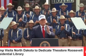 Trump Dedicates Theodore Roosevelt Presidential Library and Rallies Supporters in North Dakota Badlands (Videos)
