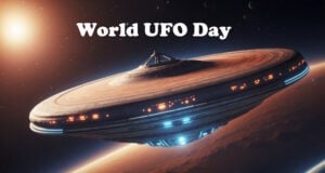 In 1898 The “War of the Worlds” Was Published. 40-Years Later, Orson Welles Broadcast Had Listeners Believing We Really Were At War. https://www.vecteezy.com/photo/49548476-a-flying-saucer-in-the-vastness-of-space-science-fiction-ufos
