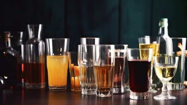 Assortment of alcoholic drinks Illustration AI Generative https://www.vecteezy.com/photo/23698922-assortment-of-alcoholic-drinks-illustration-ai-generative