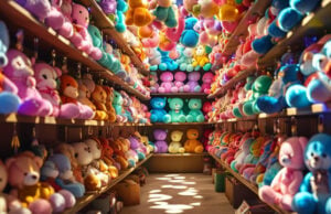 Everything You Should Know Before Buying a Hatsune Miku Plush https://www.vecteezy.com/photo/53731508-colorful-stuffed-animals-on-shelves