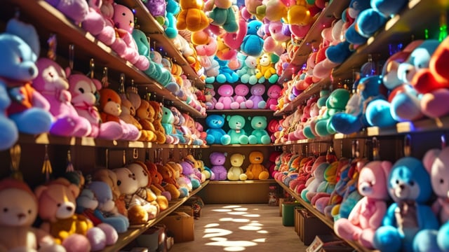 https://www.vecteezy.com/photo/53731508-colorful-stuffed-animals-on-shelves