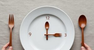 Just 12 Weeks Of Intermittent Fasting May Help Sustain Weight Loss A Year Later: Study https://www.vecteezy.com/photo/74106995-intermittent-fasting-concept-with-white-plate-and-wooden-cutlery-clock