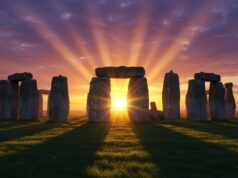 New Theory On How Six Tonne Stonehenge Rock Was Transported From Scotland Thousands Of Years Ago – By A Glacier https://www.vecteezy.com/photo/68245081-majestic-stonehenge-ancient-landmark-sunrise-solstice-alignment