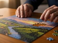 Do Brain Games Really Keep You Sharp as You Age? What Science Says https://www.vecteezy.com/photo/71885836-man-completing-a-jigsaw-puzzle-at-a-table