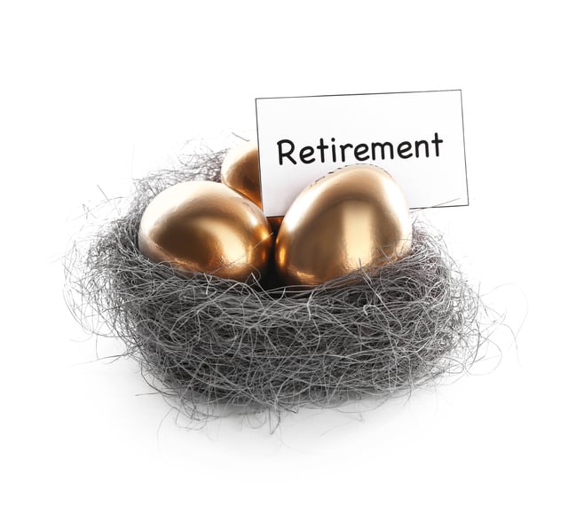 Nest with golden eggs and sign RETIREMENT on white background. Pension planning https://www.vecteezy.com/photo/83003640-nest-with-golden-eggs-and-sign-retirement-on-white-background-pension-planning
