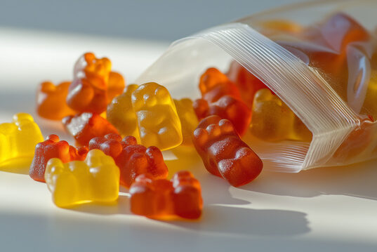https://www.vecteezy.com/photo/53514414-transparent-bag-of-chili-infused-gummy-bears-some-spilling-out-on-a-neutral-surface-culinary-photography