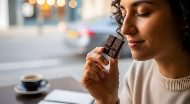 small-vecteezy_woman-enjoying-the-aroma-of-dark-chocolate_71885162_small https://www.vecteezy.com/photo/71885162-woman-enjoying-the-aroma-of-dark-chocolate