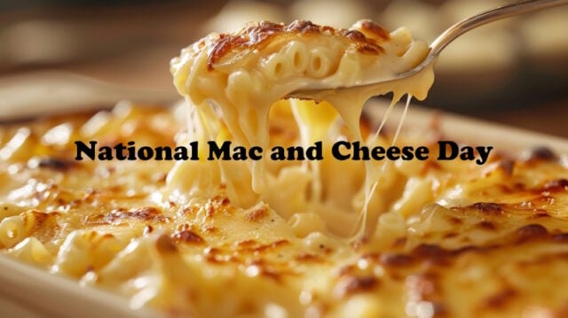 A spoon is scooping up a large portion of macaroni and cheese https://www.vecteezy.com/photo/43448295-a-spoon-is-scooping-up-a-large-portion-of-macaroni-and-cheese