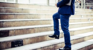 Climbing Stairs Linked To 39% Lower Risk Of Heart Disease Death, Large Study Finds https://www.magnific.com/free-photo/close-up-young-businessman-walking-upstairs-outside-office_1603392.htm#fromView=search&page=1&position=18&uuid=bdadf998-3237-4a29-b8d8-c6c3c75fcba6&track=ais_hybrid&query=climbing+stairs