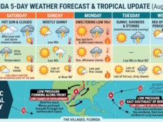 South Florida Sizzles with Scattered Storms as Forecasters Monitor Two Atlantic Lows
