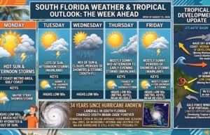 South Florida Forecast: Daily Storm Chances, Sweltering 90-Degree Heat, and Tropical Waves To Watch