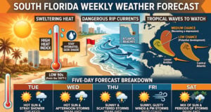 South Florida Weather: Sweltering Heat, Dangerous Rip Currents, and Atlantic Tropical Waves to Watch
