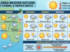 Daily Afternoon Storms, Scorching Heat, and Eastern Atlantic Tropics Watch