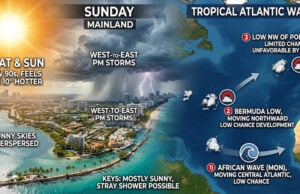 South Florida Braces for Sweltering Heat and Scattered Storms as Tropical Activity Stirs