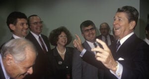 President Ronald Regan To Protesters “‘Make Love Not War’? By The Looks Of You, You Don’t Look Like You Could Do Much Of Either.”