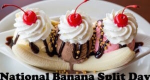 The Banana Split Was Invented By An Apprentice Pharmacist Who Also Invented The Boat Dish For It. https://www.vecteezy.com/photo/79092681-banana-split-with-chocolate-ice-cream-and-cherries