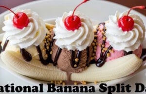 The Banana Split Was Invented By An Apprentice Pharmacist Who Also Invented The Boat Dish For It. https://www.vecteezy.com/photo/79092681-banana-split-with-chocolate-ice-cream-and-cherries