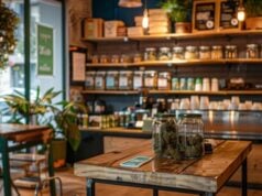 Best Dispensaries in Escanaba, MI in 2026 https://www.vecteezy.com/photo/48766045-cannabis-themed-coffee-shop-interior-for-print-design-poster-cafe-decor-modern-dispensary-display