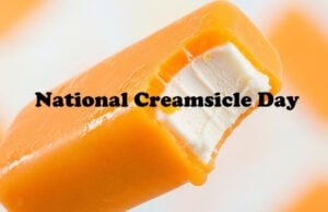 The Creamsicle Was An Accidental Invention By An 11-Year-Old In 1905 https://www.vecteezy.com/photo/77178347-creamy-orange-ice-cream-bar-with-white-filling-on-wood-surface