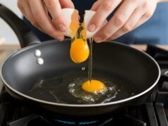 How Does the 30/30/30 Morning Routine Help With Weight Loss? https://www.vecteezy.com/photo/78104420-person-cracking-fresh-egg-into-a-hot-frying-pan-on-a-gas-stove-for-healthy-breakfast-preparation-home-cooking-kitchen-scene-culinary-activity