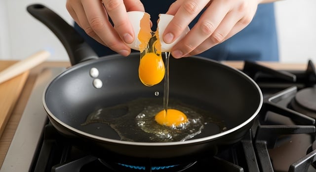 https://www.vecteezy.com/photo/78104420-person-cracking-fresh-egg-into-a-hot-frying-pan-on-a-gas-stove-for-healthy-breakfast-preparation-home-cooking-kitchen-scene-culinary-activity