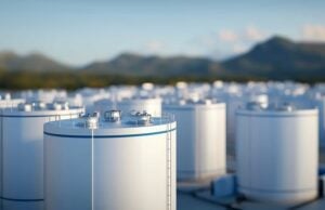 The EPA Is Rolling Out Winter Gas Early—Here Is What That Means for Your Wallet https://www.vecteezy.com/photo/50897561-storage-tanks-in-a-facility-with-mountains-in-the-background-clear-blue-sky