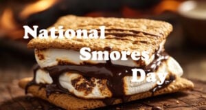 50% Of The 90 Million Pounds Of Marshmallows Purchased Are Used In S’mores https://www.vecteezy.com/photo/73578719-sweet-smore-with-melted-chocolate-and-toasted-marshmallow-by-campfire