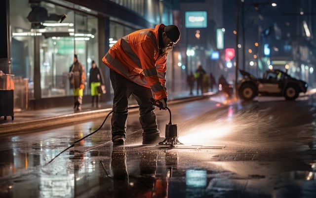 Urban Renewal: Street Cleaners Prepare the City for a Fresh Day https://www.vecteezy.com/photo/56623727-urban-renewal-street-cleaners-prepare-the-city-for-a-fresh-day