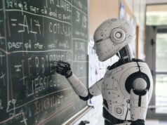 State Colleges, Prek-12 Schools Must Implement AI Guardrails Before July https://www.magnific.com/premium-photo/robot-teaches-students-school-ai-teacher-robot-school_237419515.htm#fromView=search&page=1&position=41&uuid=1a43b07d-e2a9-4d72-bb33-720333d24226&track=ais_hybrid&query=AI+in+school
