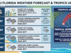 South Florida Faces Soggy Week of Storms as Tropical Depression Six Strengthens in the Atlantic