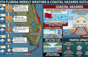 South Florida Forecast: Coastal Flooding Hazards, Daily Storm Chances, and Atlantic Tropical Updates