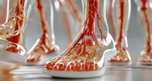 Did You Know You Have a Second Heart Hiding in Your Calves? https://www.vecteezy.com/photo/66056618-a-group-of-feet-with-red-and-white-veins