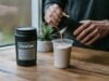 https://www.vecteezy.com/photo/69858141-a-person-pours-a-protein-shake-into-a-cup-with-a-container-labeled-creatine-in-the-background