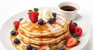 According To The Oxford Dictionary, “Flat As A Pancake” Has Been A Catchphrase Since 1611. https://www.vecteezy.com/photo/35591380-ai-generated-pancakes-served-with-syrup-and-fruits-on-white-plate