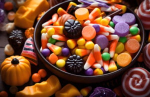 Your Halloween Candy Bowl Just Got a Wild, Sour, and Guilt-Free Makeover https://www.vecteezy.com/photo/27469287-colorful-halloween-candy-pumpkin-collection