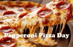 The Average Slice Of Pizza Is 25 Percent Protein https://www.vecteezy.com/photo/56277117-delicious-pepperoni-pizza-with-melted-cheese