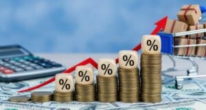 Why Surging Mortgage Rates and the Bond Market Spell Trouble for Trump https://www.vecteezy.com/photo/70683636-inflation-concept-with-percentage-blocks-stacked-on-coins-and-a-shopping-cart-full-of-packages