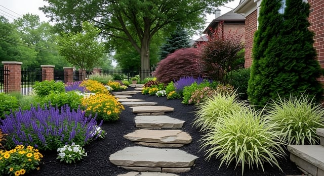 small-vecteezy_landscaped-pathway-with-lush-garden-and-blooming-flowers_71462680_small https://www.vecteezy.com/photo/71462680-landscaped-pathway-with-lush-garden-and-blooming-flowers-outdoor-serenity