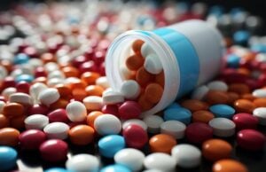 No Proof: Generic Prescription Drug Price-Fixing Settlements https://www.vecteezy.com/photo/28285110-pharmaceutical-ambiance-brought-to-life-with-white-medicine-tablets-and-antibiotic-pills-ai-generated