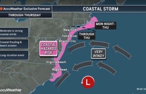 Late-Season Nor’easter Off East Coast Threatens Coastal Flooding and Possible Tropical Development