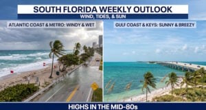 Brisk Winds, Coastal Flooding, and Beach Hazards Grip South Florida Before Midweek Calms