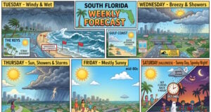 South Florida Forecast: Windy and Wet Before a Spooky, Sunnier Halloween Weekend